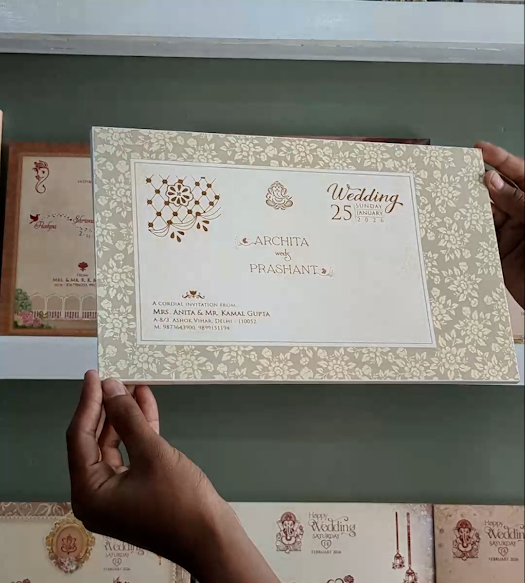 wedding card 3438